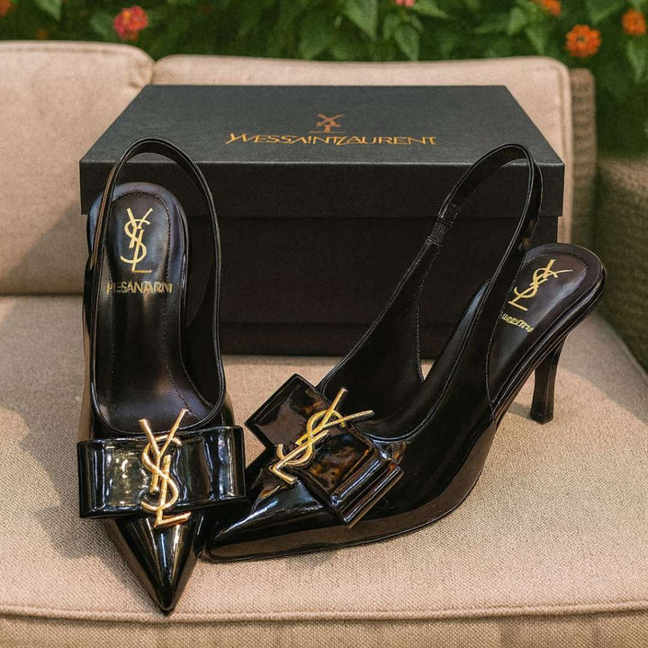 Elegant Black Kitten Heel Shoes For Women – 2.5 Inch Heels