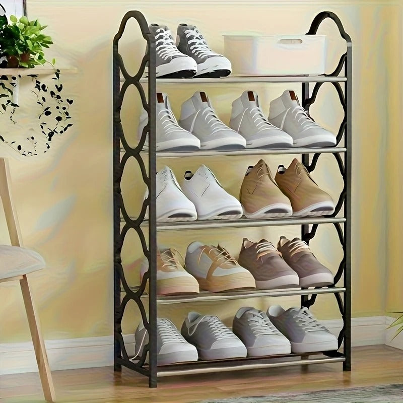 4-Layer Non-Breakable Shoe Rack – Premium Floor Standing Design