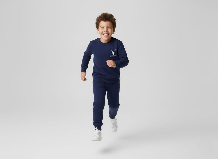 Winter Kids| Full Sleeves Round Neck T-Shirt & Trouser Set – Warm, Stylish & Comfortable Outfit large