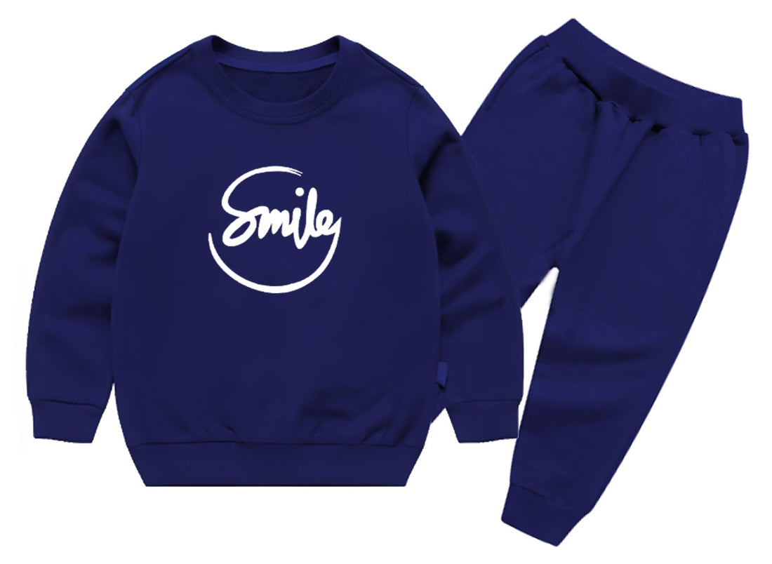 Winter Kids| Full Sleeves Round Neck T-Shirt & Trouser Set – Warm, Stylish & Comfortable Outfit large